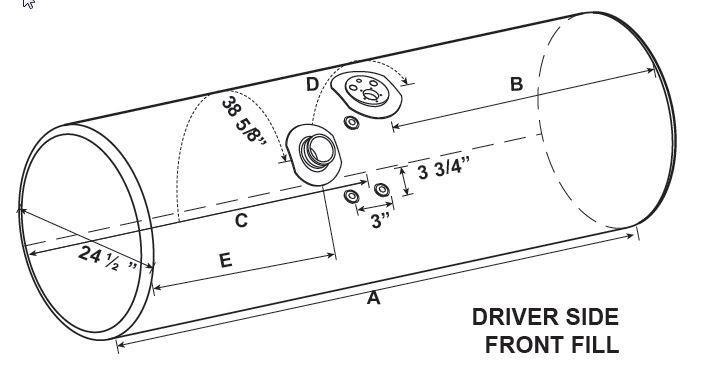 KENWORTH T600 FUEL TANK