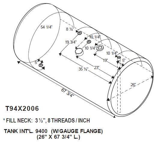 INTERNATIONAL 9400 FUEL TANK