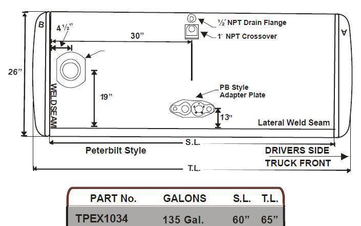 PETERBILT 379 FUEL TANK