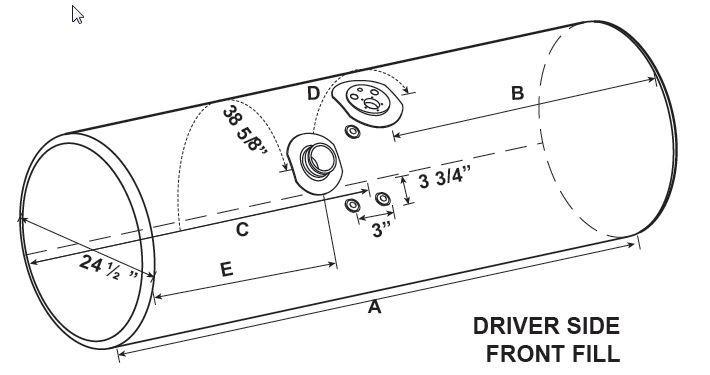 KENWORTH T600 FUEL TANK