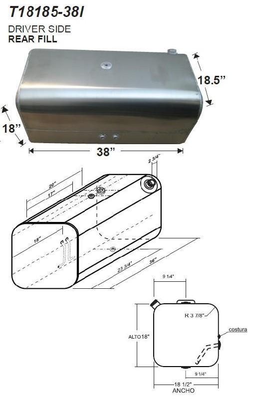 FREIGHTLINER M2 106 FUEL TANK