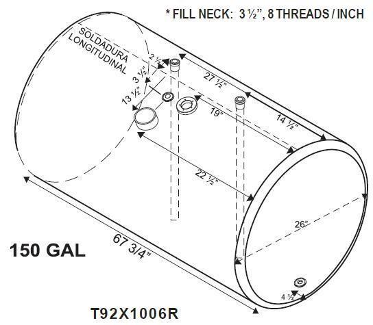 INTERNATIONAL 9200 FUEL TANK