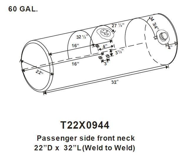 KENWORTH T300 FUEL TANK