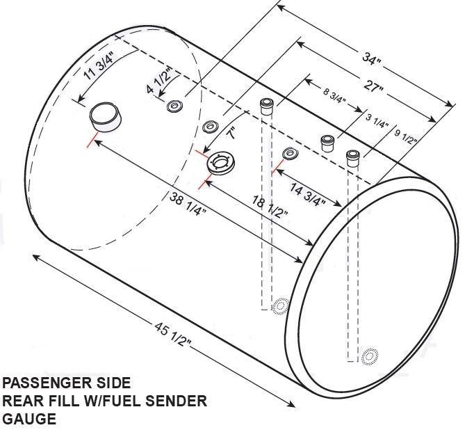 INTERNATIONAL PROSTAR FUEL TANK