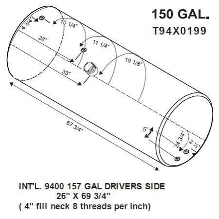 INTERNATIONAL 9400 FUEL TANK