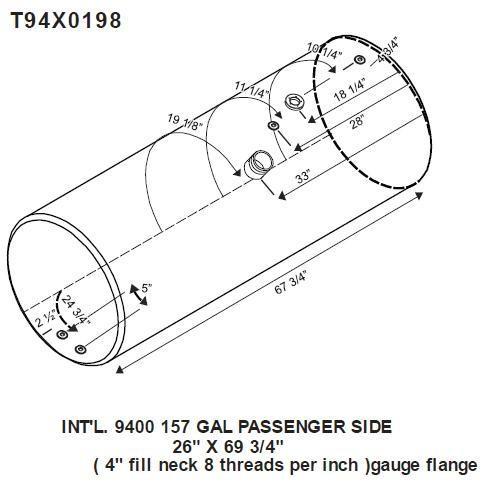 INTERNATIONAL 9400 FUEL TANK