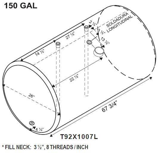 INTERNATIONAL 9200 FUEL TANK