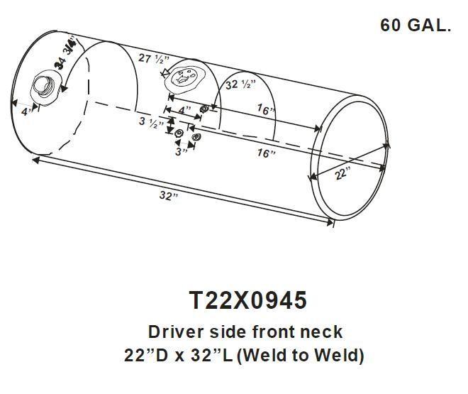 KENWORTH T300 FUEL TANK