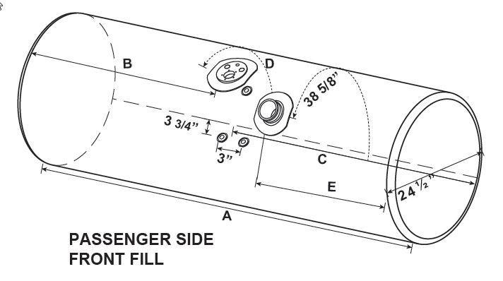 KENWORTH T600 FUEL TANK