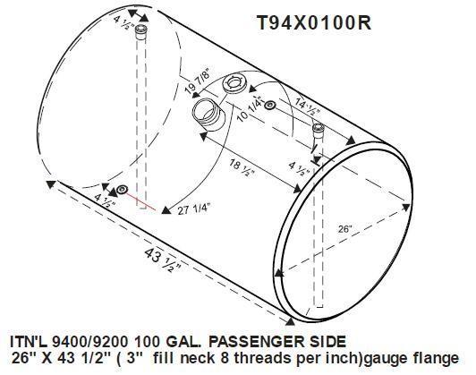 INTERNATIONAL 9400 FUEL TANK