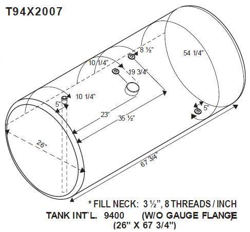 INTERNATIONAL 9400 FUEL TANK