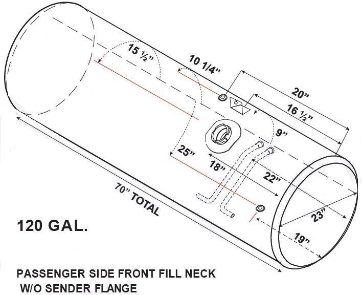 FREIGHTLINER COLUMBIA 112 FUEL TANK